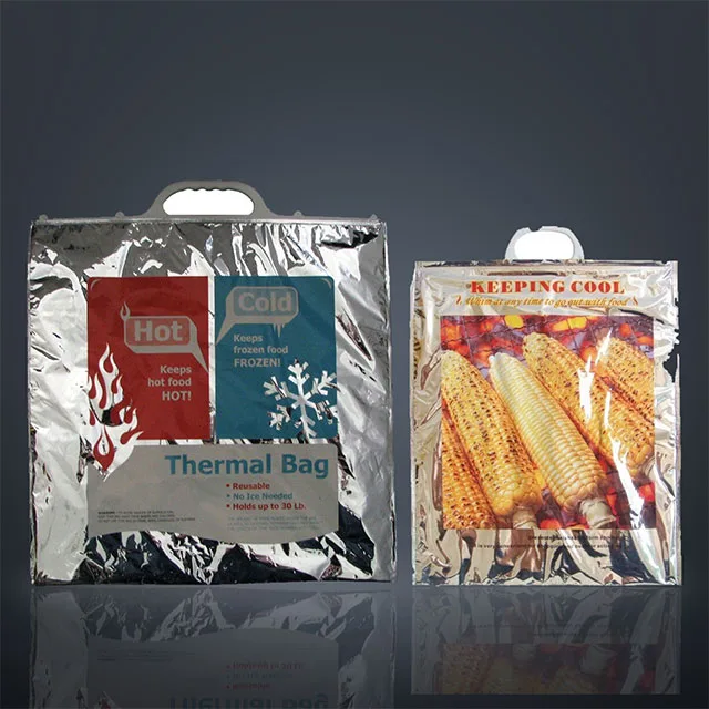 Cold Chain Grocery Insulated Bag with Waterproof Inner Membrane and Gel-Pack Compatible Pocket for Last-Mile Fresh Food Delivery