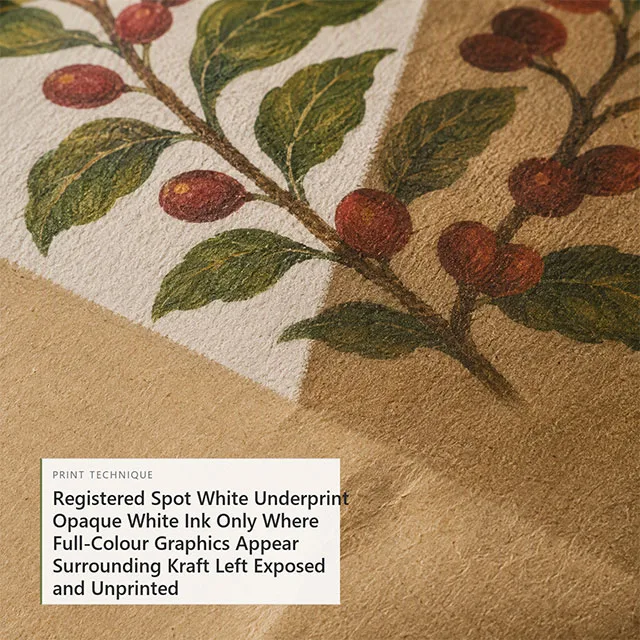 Eco-Friendly Kraft Paper Composite Stand-up Pouch with Natural Unbleached Fiber Exterior and Hidden Aluminum Barrier