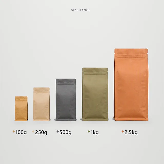 Eco-Friendly Kraft Paper Composite Stand-up Pouch with Natural Unbleached Fiber Exterior and Hidden Aluminum Barrier