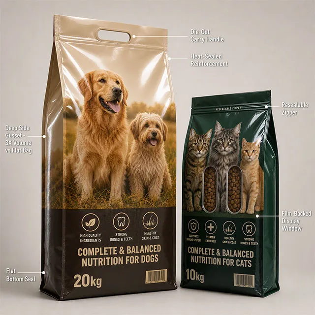 Bulk Pet Food Side Gusset Bag for Wholesale & Large-Breed Formats