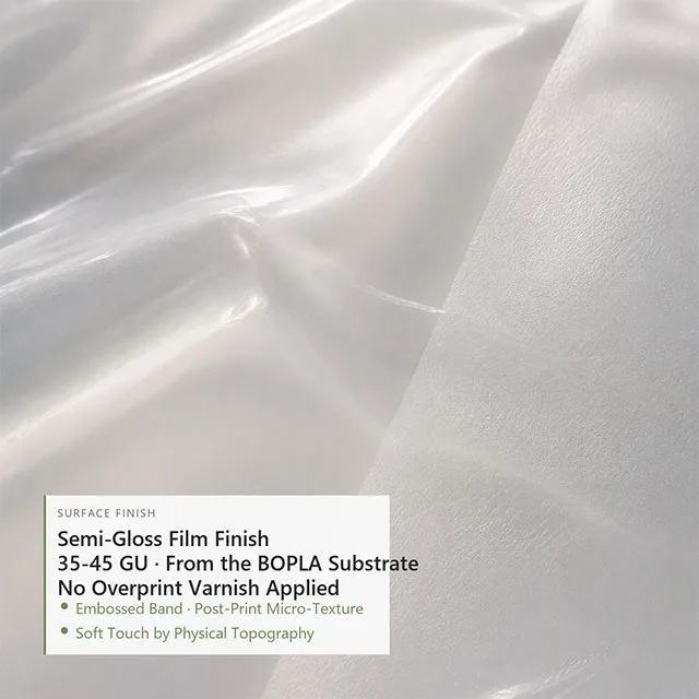 Biodegradable PLA Stand-up Pouch with Corn-Starch Based Compostable Film and Plant-Derived Soy Ink Printing