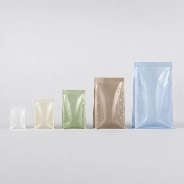 Biodegradable PLA Stand-up Pouch with Corn-Starch Based Compostable Film and Plant-Derived Soy Ink Printing