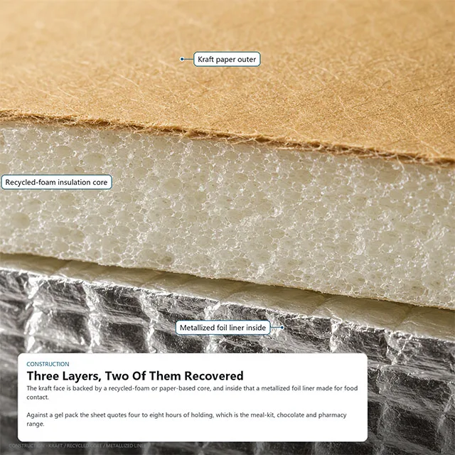 Bubble Insulated Mailer with Cushioning and Thermal Protection