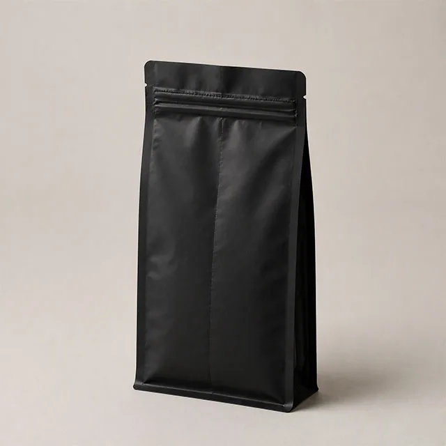 Flat Bottom Coffee Bag with Degassing Valve