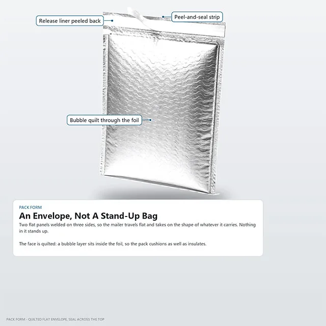 Zipper Recloseable Thermal Mailer with Double-Layer Foil Insulation
