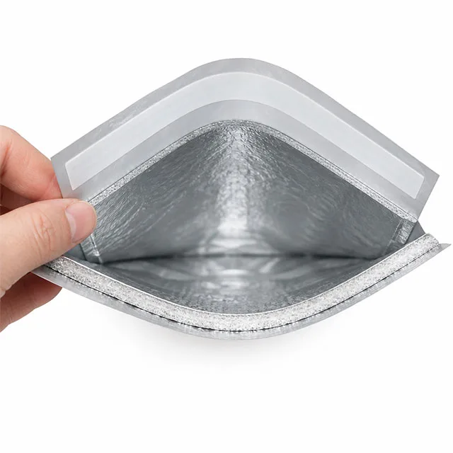 Zipper Recloseable Thermal Mailer with Double-Layer Foil Insulation
