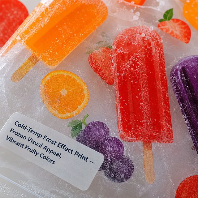 Frozen Popsicle Bag with Tubular Seamless Composite Film for Ice Pop & Freezer Pop Packaging
