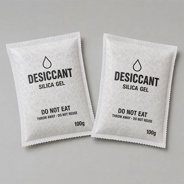 Industrial Desiccant & Moisture-Control Breathable Bag with Tyvek Micro-Porous Membrane and Cobalt-Free Humidity Indicator System