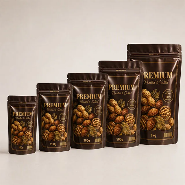 Snack Nut Bag with Moisture-Proof Resealable Zipper