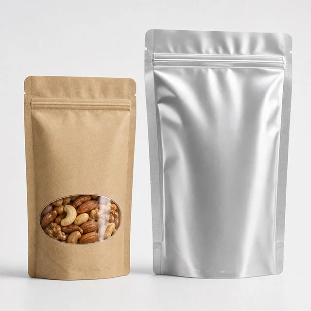 Snack Nut Bag with Moisture-Proof Resealable Zipper