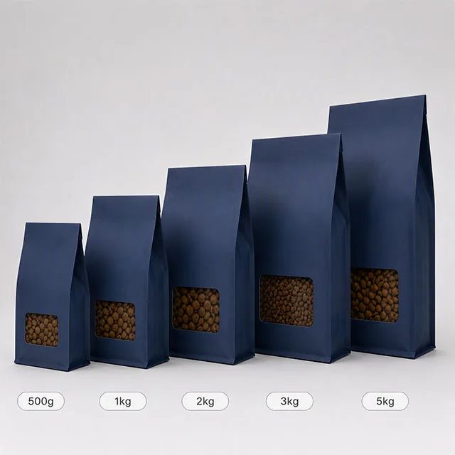 Pet Food Flat Bottom Box Pouch for Premium Kibble