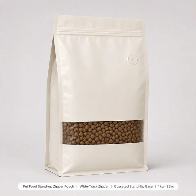 Pet Food Stand-up Zipper Pouch for Dry Kibble