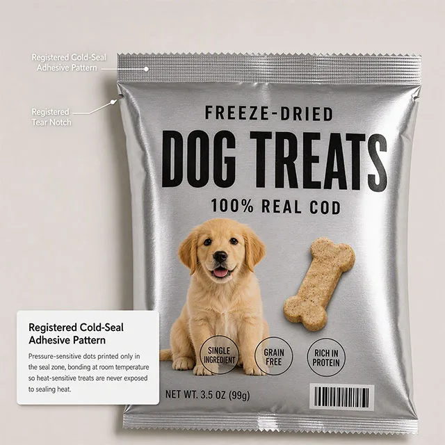 Pet Treat Pillow Bag for Freeze-Dried & Baked Snacks