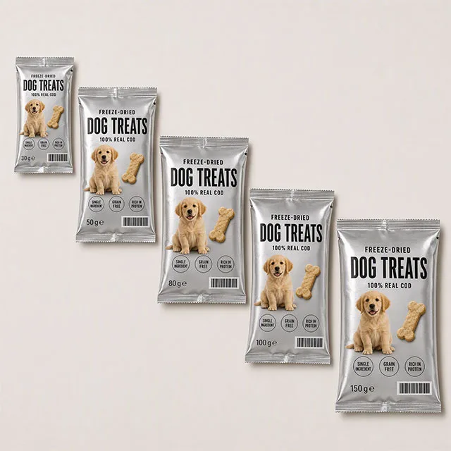 Pet Treat Pillow Bag for Freeze-Dried & Baked Snacks