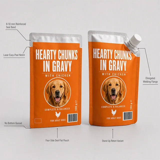 Pet Wet Food Retort Pouch for Sterilized Cat & Dog Food