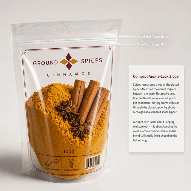 Snack Spice & Seasoning Pouch with Aroma-Lock Barrier